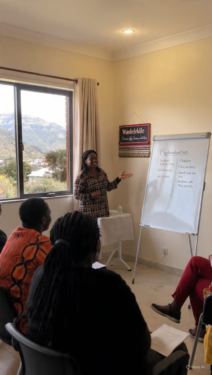 Sterkcare community psycho-education session in Sterkspruit